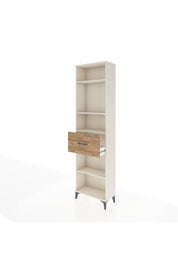 Arges Dolap 4 Raflı Tek Çekmeceli 60x30x221 Aytaşı-Çam