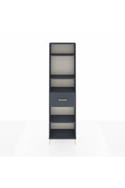Arges Dolap 4 Raflı Tek Çekmeceli 60x30x221 Antrasit-Antrasit