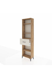 Arges Dolap 4 Raflı Tek Çekmeceli 60x30x221 Çam-Aytaşı