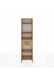 Arges Dolap 4 Raflı Tek Çekmeceli 60x30x221 Çam-Çam