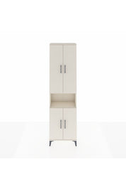 Arges Dolap 3 Raflı 4 Kapaklı Tek Askılı 60x30x221 Aytaşı-Aytaşı