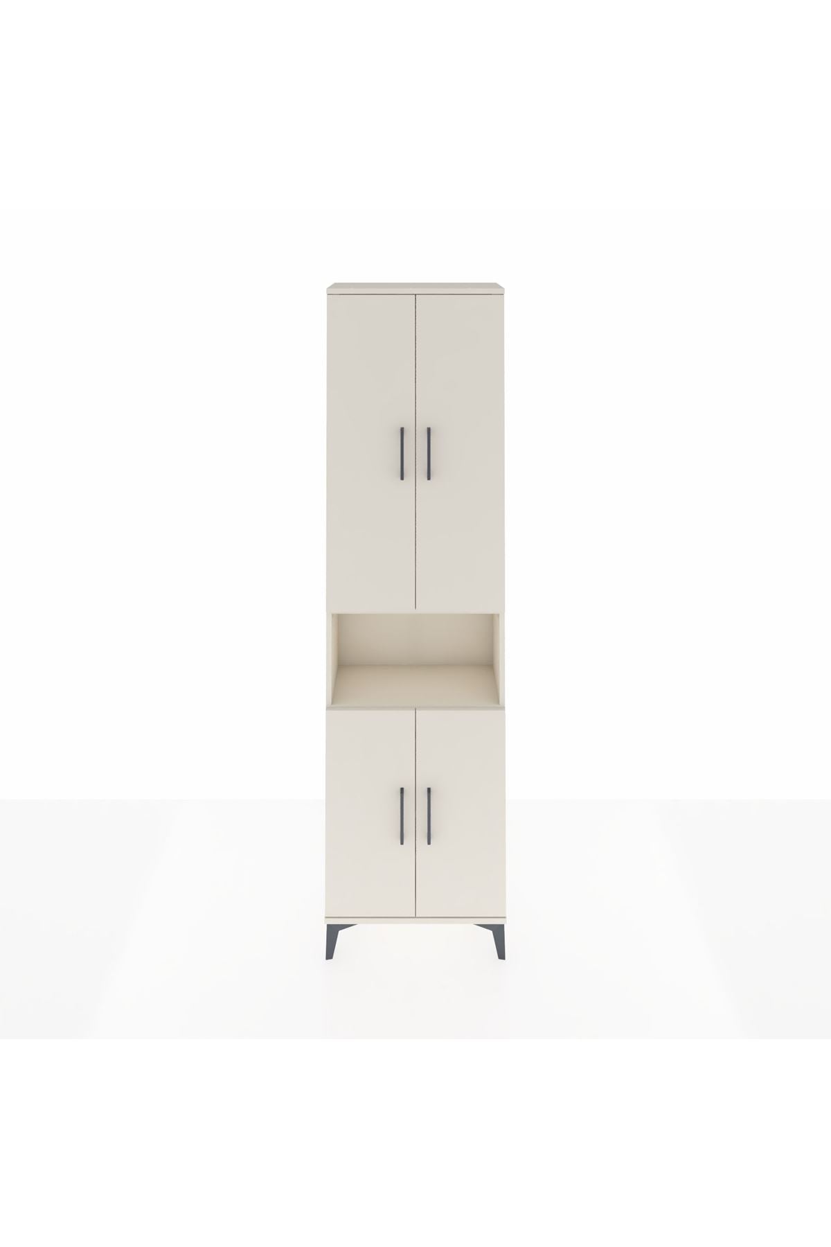 Arges Dolap 3 Raflı 4 Kapaklı Tek Askılı 60x30x221 - S29M206V1A