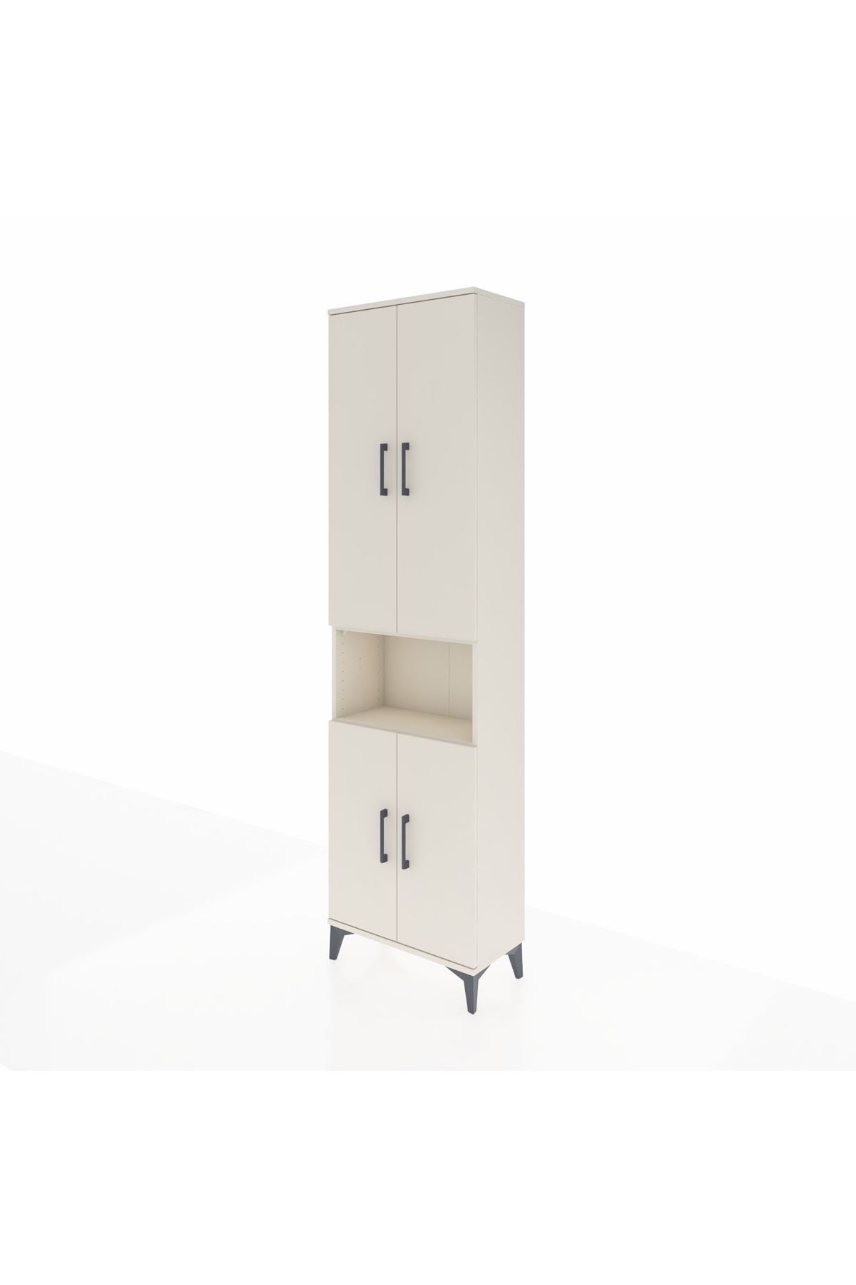 Arges Dolap 3 Raflı 4 Kapaklı Tek Askılı 60x30x221 - S29M206V1A