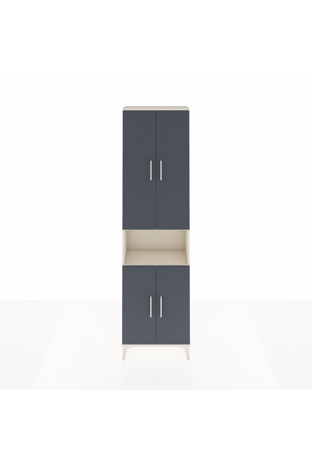 Arges Dolap 3 Raflı 4 Kapaklı Tek Askılı 60x30x221 - S29M206V2A