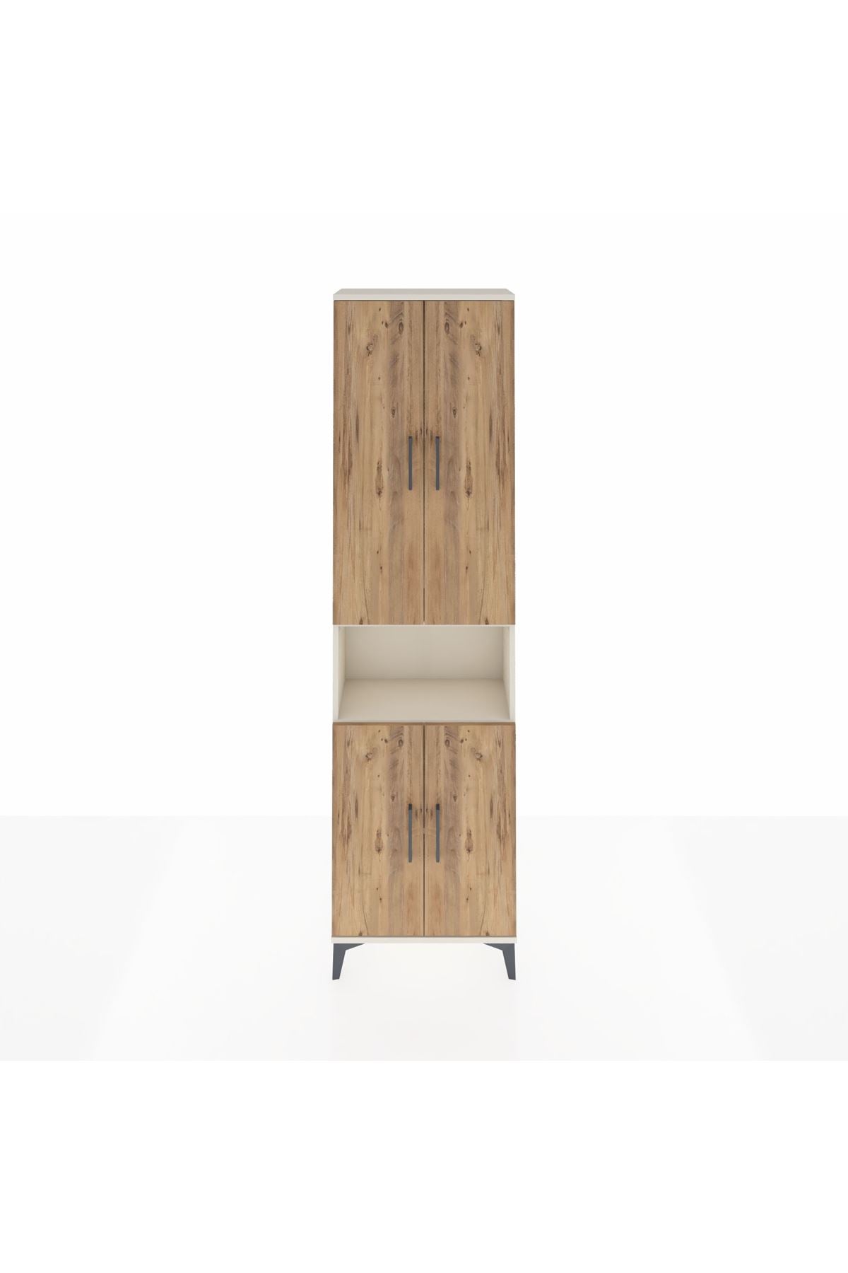 Arges Dolap 3 Raflı 4 Kapaklı Tek Askılı 60x30x221 - S29M206V3A