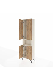 Arges Dolap 3 Raflı 4 Kapaklı Tek Askılı 60x30x221 - S29M206V3A