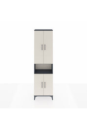 Arges Dolap 3 Raflı 4 Kapaklı Tek Askılı 60x30x221 - S29M206V4A