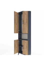 Arges Dolap 3 Raflı 4 Kapaklı Tek Askılı 60x30x221 - S29M206V6A