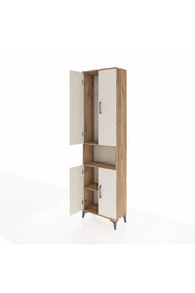 Arges Dolap 3 Raflı 4 Kapaklı Tek Askılı 60x30x221 - S29M206V7A