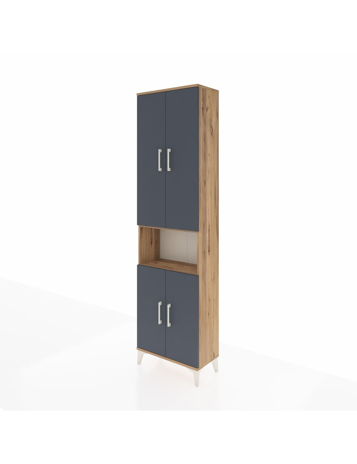 Arges Dolap 3 Raflı 4 Kapaklı Tek Askılı 60x30x221 - S29M206V8A