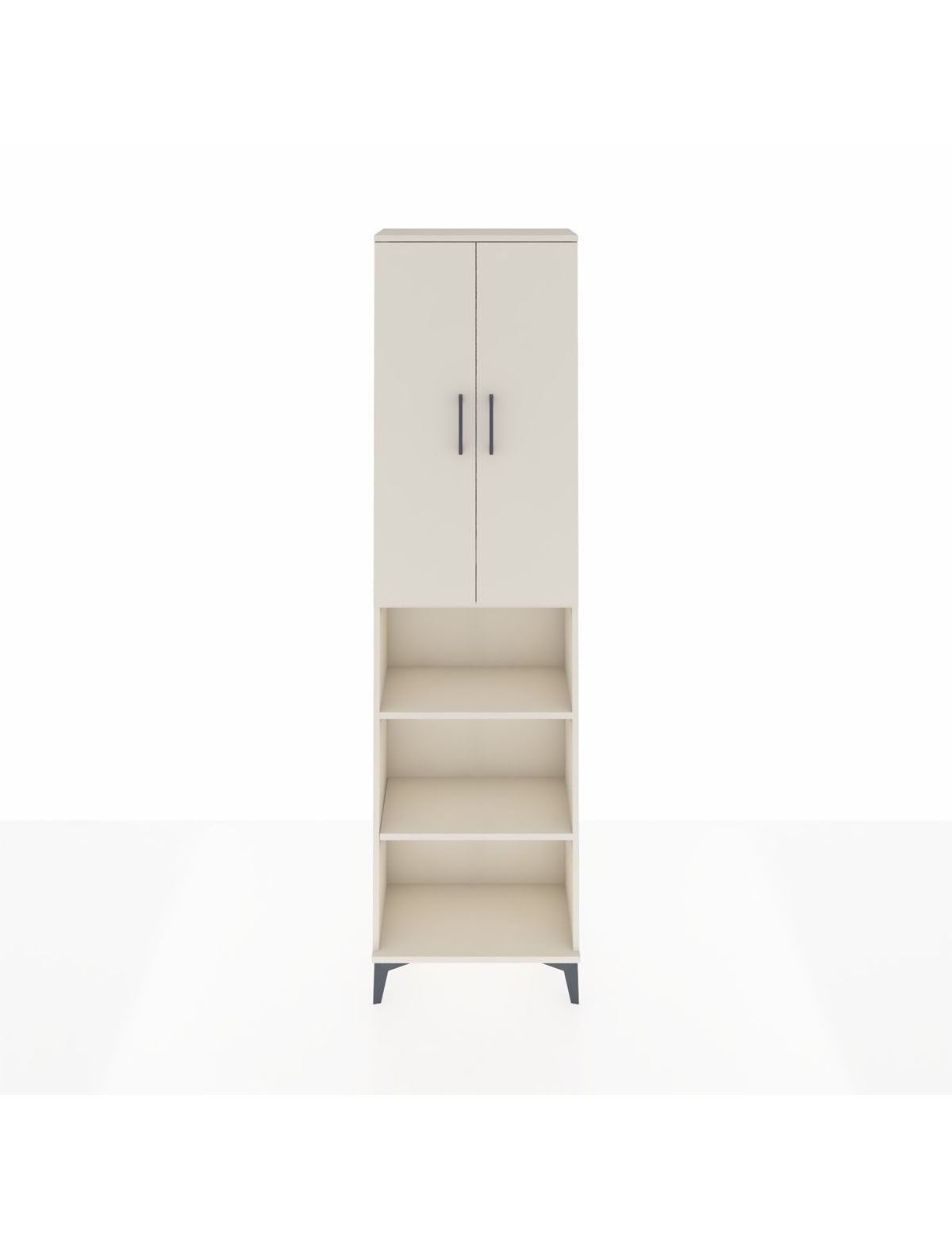 Arges Dolap 3 Raflı 2 Kapaklı Tek Askılı 60x30x221 Aytaşı-Aytaşı