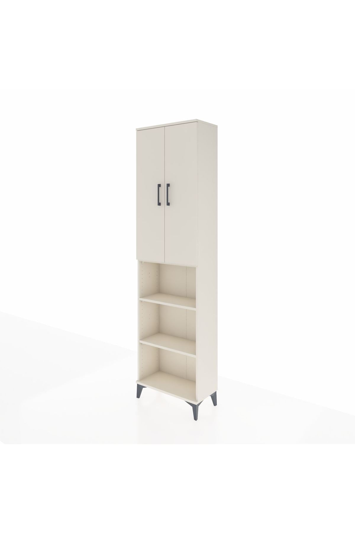 Arges Dolap 3 Raflı 2 Kapaklı Tek Askılı 60x30x221 Aytaşı-Aytaşı