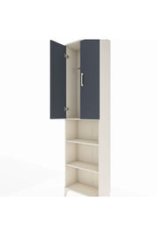 Arges Dolap 3 Raflı 2 Kapaklı Tek Askılı 60x30x221 Aytaşı-Antrasit