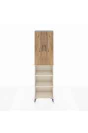 Arges Dolap 3 Raflı 2 Kapaklı Tek Askılı 60x30x221 Aytaşı-Çam