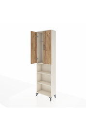 Arges Dolap 3 Raflı 2 Kapaklı Tek Askılı 60x30x221 Aytaşı-Çam