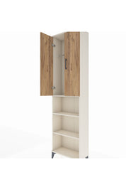 Arges Dolap 3 Raflı 2 Kapaklı Tek Askılı 60x30x221 Aytaşı-Çam