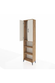 Arges Dolap 3 Raflı 2 Kapaklı Tek Askılı 60x30x221 Çam-Aytaşı