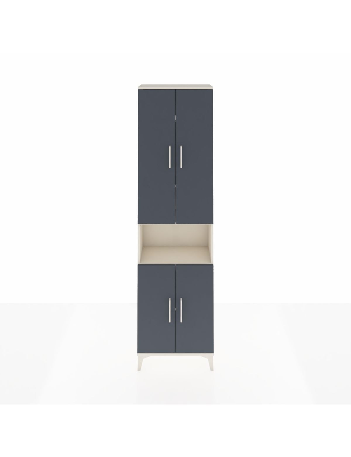 Arges Dolap 5 Raflı 4 Kapaklı 60x30x221 Aytaşı-Antrasit