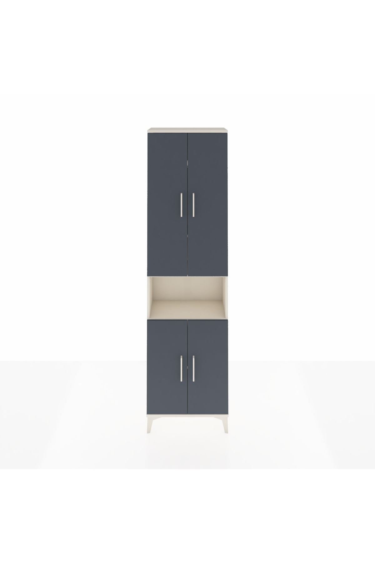 Arges Dolap 5 Raflı 4 Kapaklı 60x30x221 Aytaşı-Antrasit