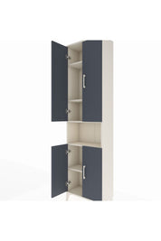 Arges Dolap 5 Raflı 4 Kapaklı 60x30x221 Aytaşı-Antrasit