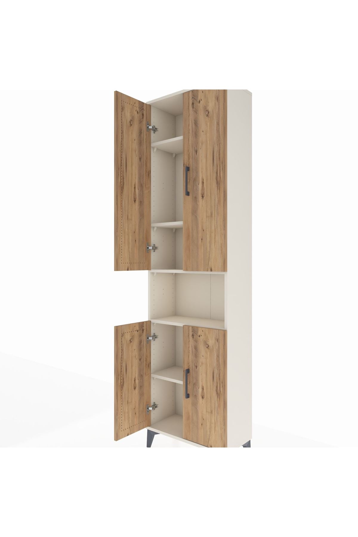 Arges Dolap 5 Raflı 4 Kapaklı 60x30x221 Aytaşı-Çam