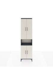 Arges Dolap 5 Raflı 4 Kapaklı 60x30x221 Antrasit-Aytaşı