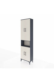 Arges Dolap 5 Raflı 4 Kapaklı 60x30x221 Antrasit-Aytaşı