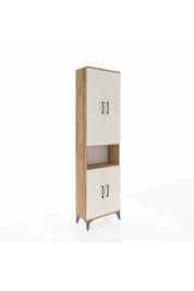 Arges Dolap 5 Raflı 4 Kapaklı 60x30x221 Çam-Aytaşı