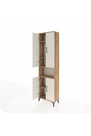 Arges Dolap 5 Raflı 4 Kapaklı 60x30x221 Çam-Aytaşı