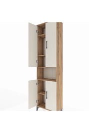 Arges Dolap 5 Raflı 4 Kapaklı 60x30x221 Çam-Aytaşı