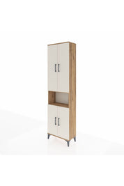 Arges Dolap 5 Raflı 4 Kapaklı 60x30x221 Çam-Aytaşı