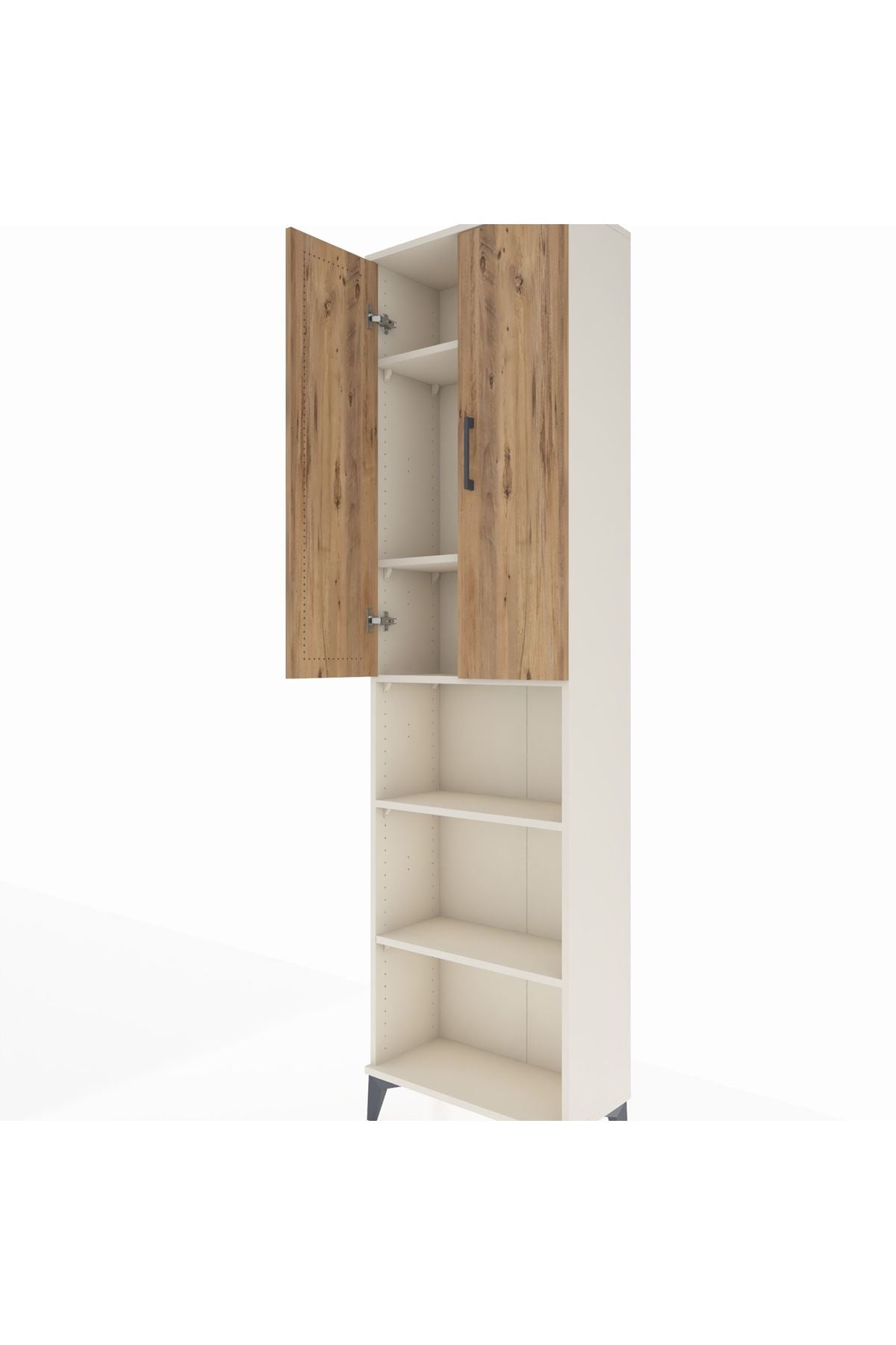 Arges Dolap 5 Raflı 2 Kapaklı 60x30x221 Aytaşı-Çam