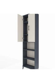 Arges Dolap 5 Raflı 2 Kapaklı 60x30x221 Antrasit-Aytaşı