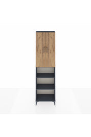 Arges Dolap 5 Raflı 2 Kapaklı 60x30x221 Antrasit-Çam