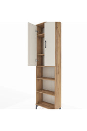 Arges Dolap 5 Raflı 2 Kapaklı 60x30x221 Çam-Aytaşı