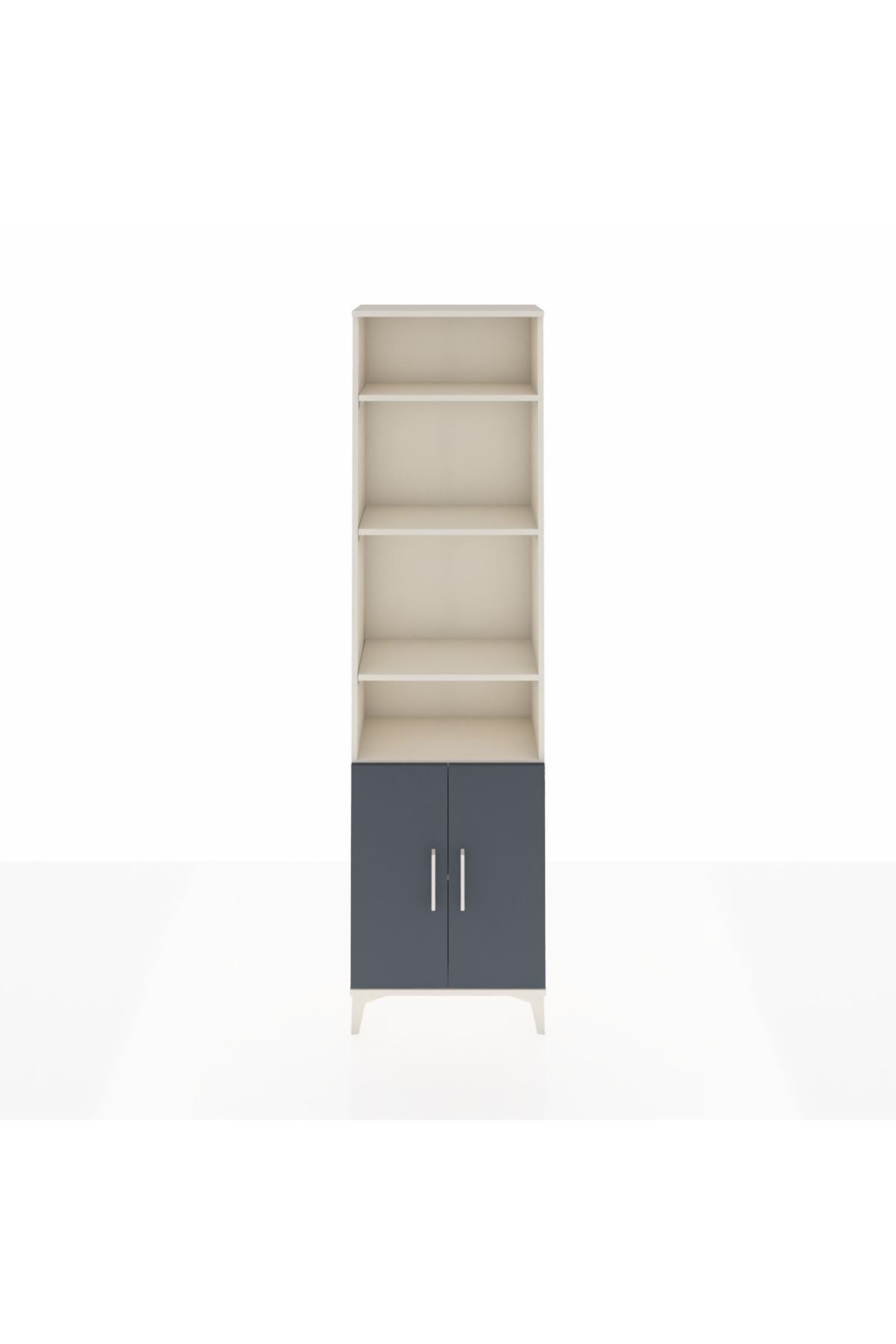 Arges Dolap 5 Raflı 2 Kapaklı 60x30x221 Aytaşı-Antrasit