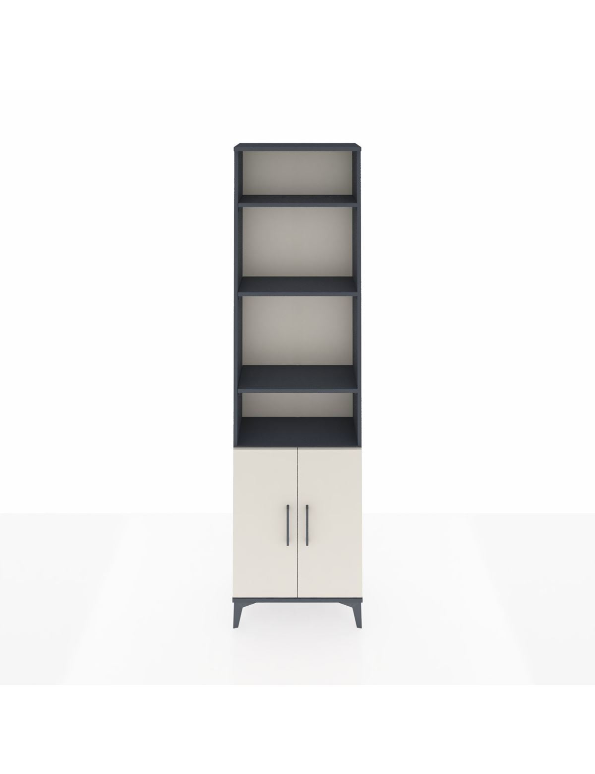 Arges Dolap 5 Raflı 2 Kapaklı 60x30x221 Antrasit-Aytaşı