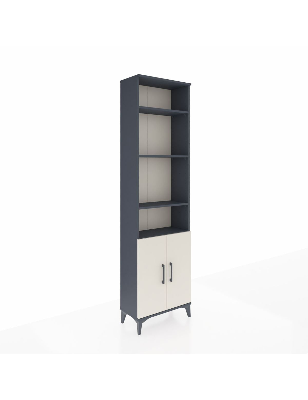 Arges Dolap 5 Raflı 2 Kapaklı 60x30x221 Antrasit-Aytaşı