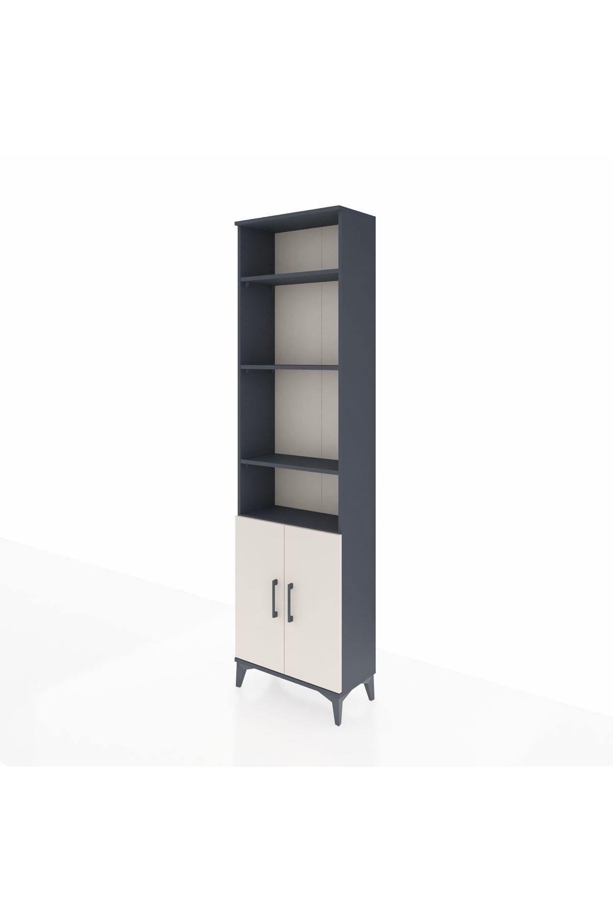 Arges Dolap 5 Raflı 2 Kapaklı 60x30x221 Antrasit-Aytaşı