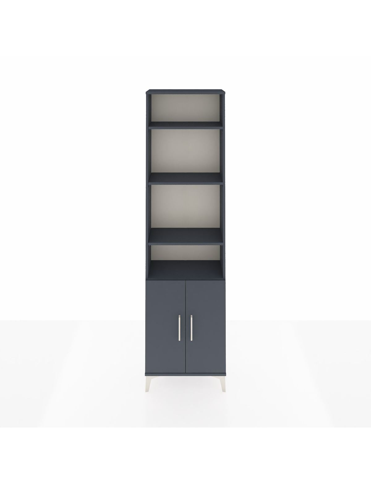 Arges Dolap 5 Raflı 2 Kapaklı 60x30x221 Antrasit-Antrasit