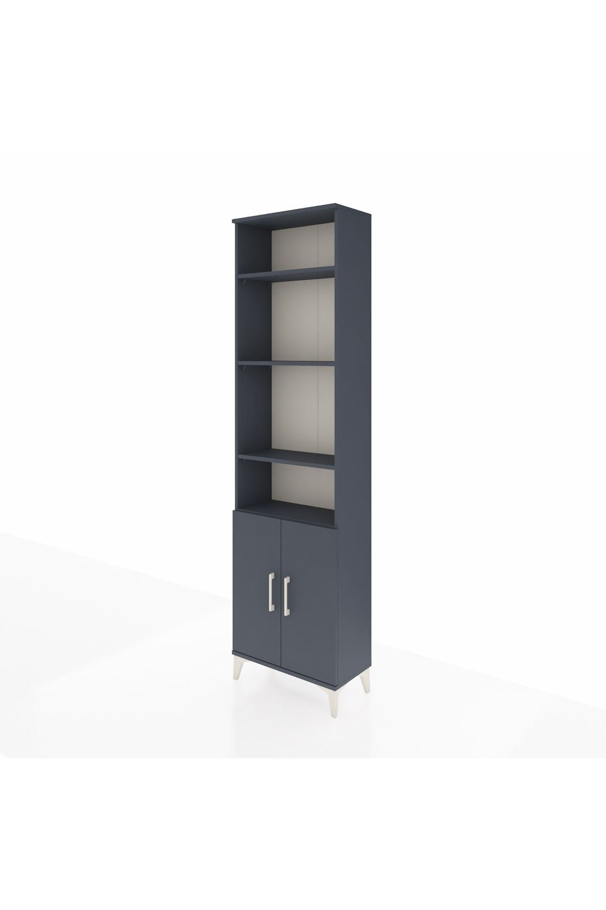 Arges Dolap 5 Raflı 2 Kapaklı 60x30x221 Antrasit-Antrasit