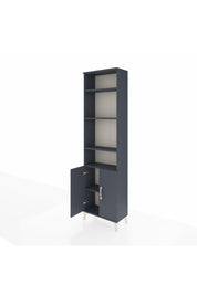 Arges Dolap 5 Raflı 2 Kapaklı 60x30x221 Antrasit-Antrasit