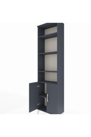 Arges Dolap 5 Raflı 2 Kapaklı 60x30x221 Antrasit-Antrasit