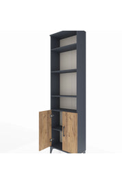 Arges Dolap 5 Raflı 2 Kapaklı 60x30x221 Antrasit-Çam