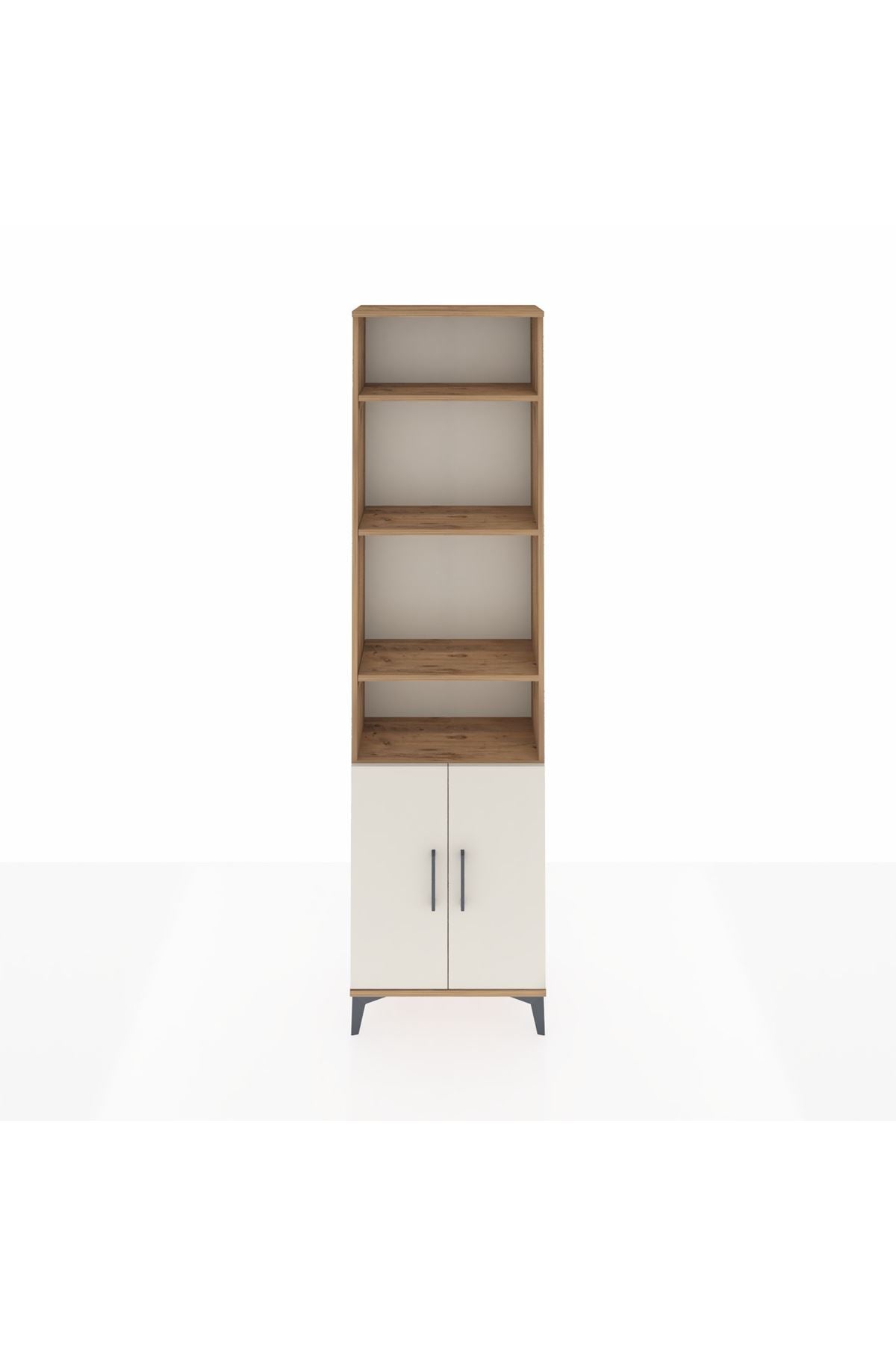 Arges Dolap 5 Raflı 2 Kapaklı 60x30x221 Çam-Aytaşı