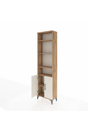 Arges Dolap 5 Raflı 2 Kapaklı 60x30x221 Çam-Aytaşı