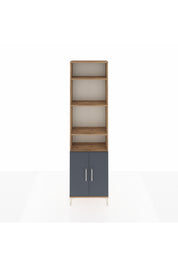 Arges Dolap 5 Raflı 2 Kapaklı 60x30x221 Çam-Antrasit