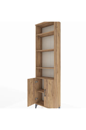 Arges Dolap 5 Raflı 2 Kapaklı 60x30x221 Çam-Çam