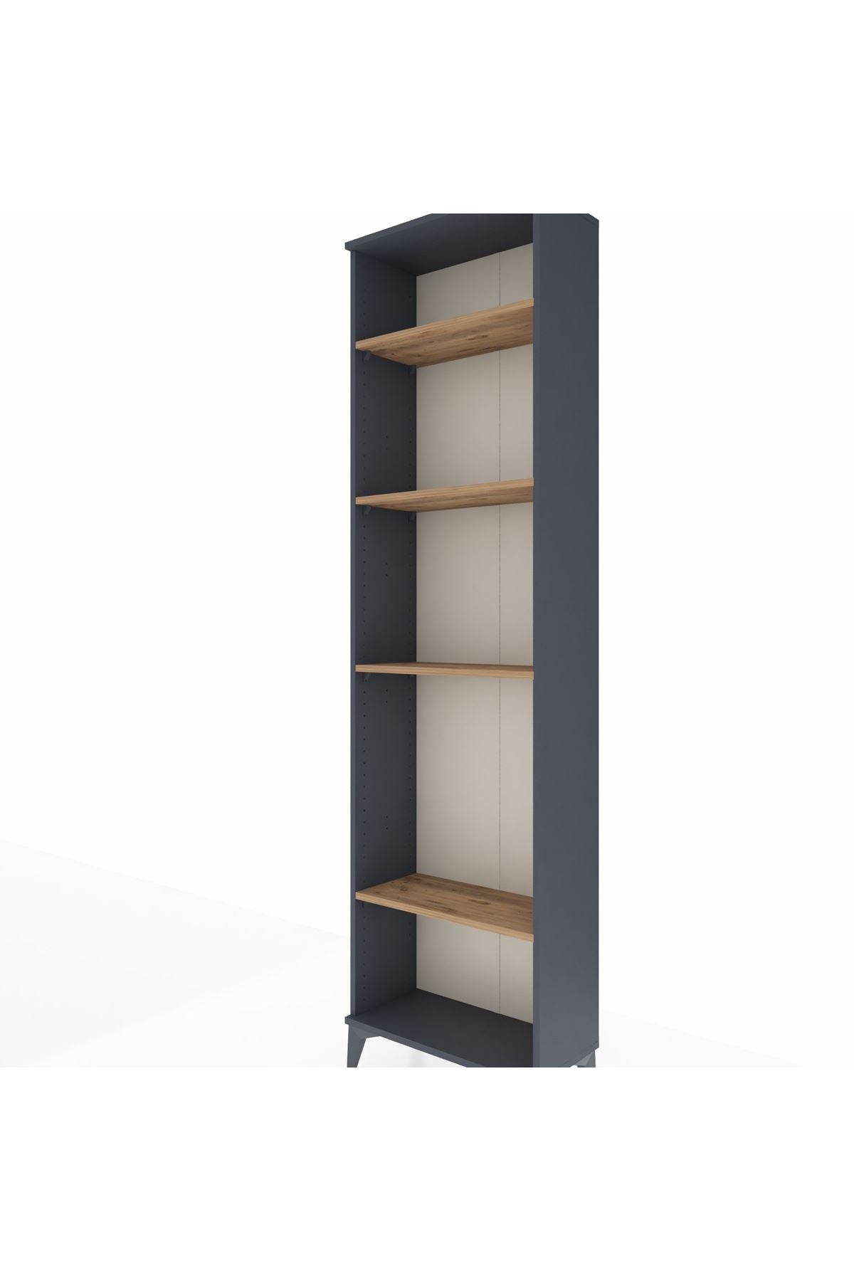 Arges Dolap 4 Raflı 60x30x221 Antrasit-Çam