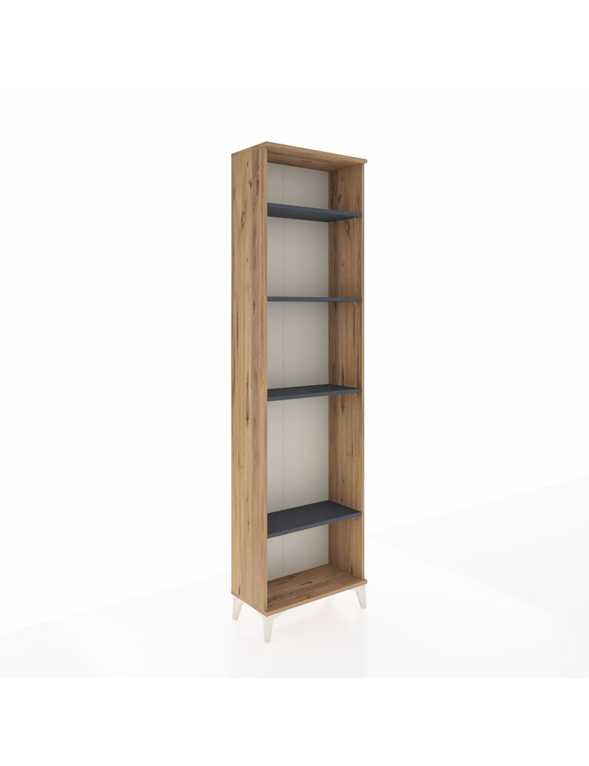 Arges Dolap 4 Raflı 60x30x221 Çam-Antrasit